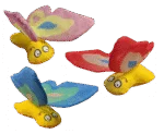 Farfalla giocattolo per gatti con erba gatta e ali fruscianti, 13 x 6 cm, rossa – Yeowww! Butterfly - immagine 3