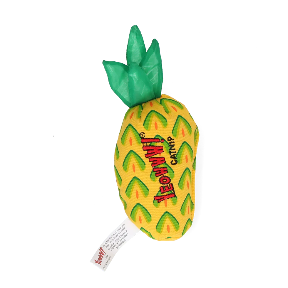 Gioco per gatti Ananas con erba gatta, 17,7 cm – Yeowww! Pineapple - immagine 2