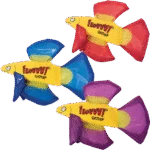 Pesce gioco per gatti con catnip e pinne fruscianti, viola, 17 x 12 cm – Yeowww! Mo Betta Fish - immagine 2