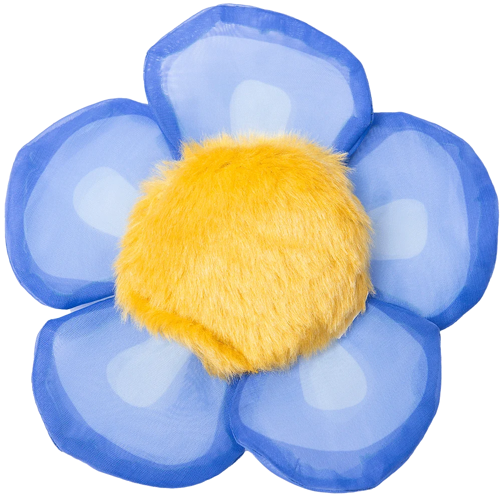 Fiore gioco per gatti con erba gatta e petali fruscianti, blu – Yeowww! Daisy's Flower Tops - immagine 2