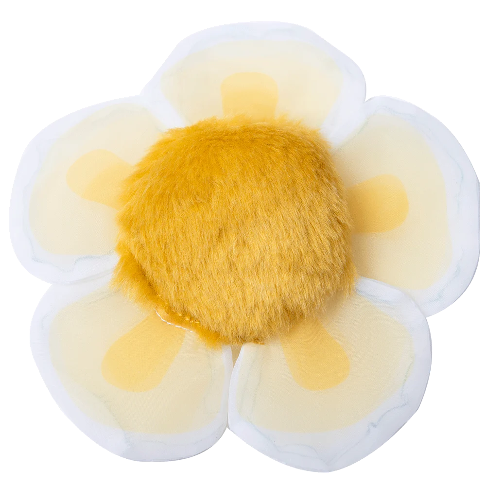 Fiore gioco per gatti con erba gatta e petali fruscianti, bianco – Yeowww! Daisy's Flower Tops - immagine 2