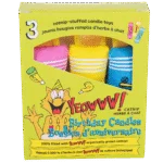 Giocattoli per gatti, candeline di compleanno con erba gatta, 3 pezzi – Yeowww! Birthday Candles - immagine 2