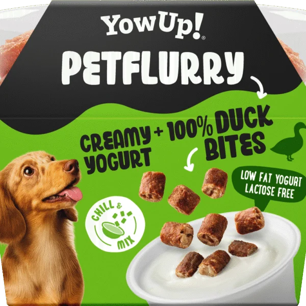 Snack cremoso per cani all’anatra – YowUp! PetFlurry