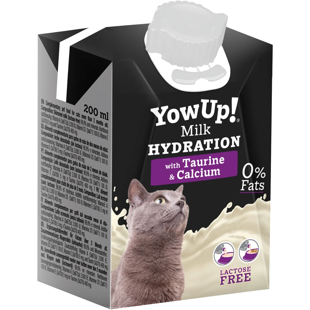 Latte per gatti senza lattosio e grassi, 200 ml – YowUp! Cat Milk Hydration - immagine 1