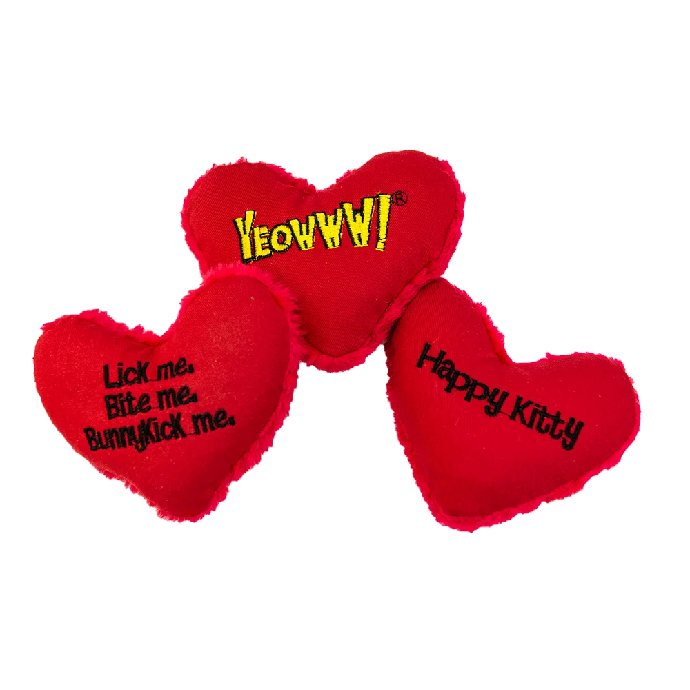 Cuore gioco per gatti con erba gatta, 10 cm – Yeowww! Hearrrt Attack - immagine 4