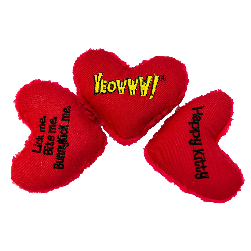 Cuore gioco per gatti con erba gatta, 10 cm – Yeowww! Hearrrt Attack - immagine 5