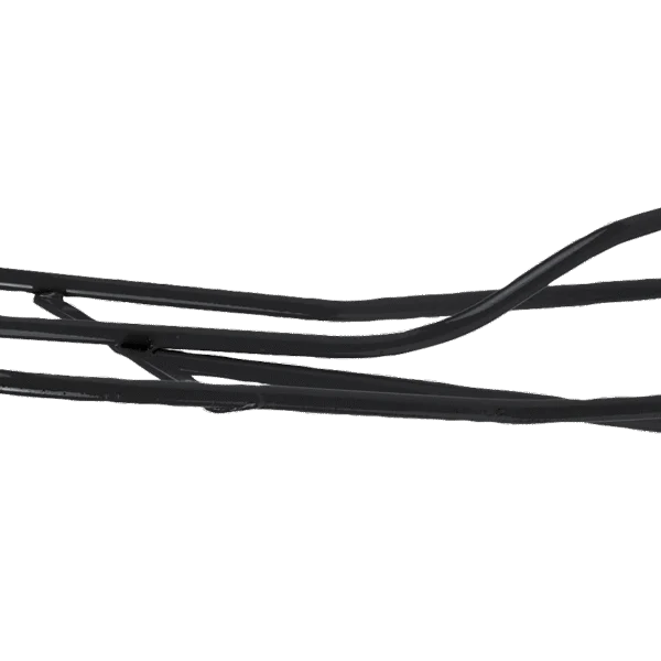 Portasella inglese con supporto aggiuntivo, nero, 54 cm