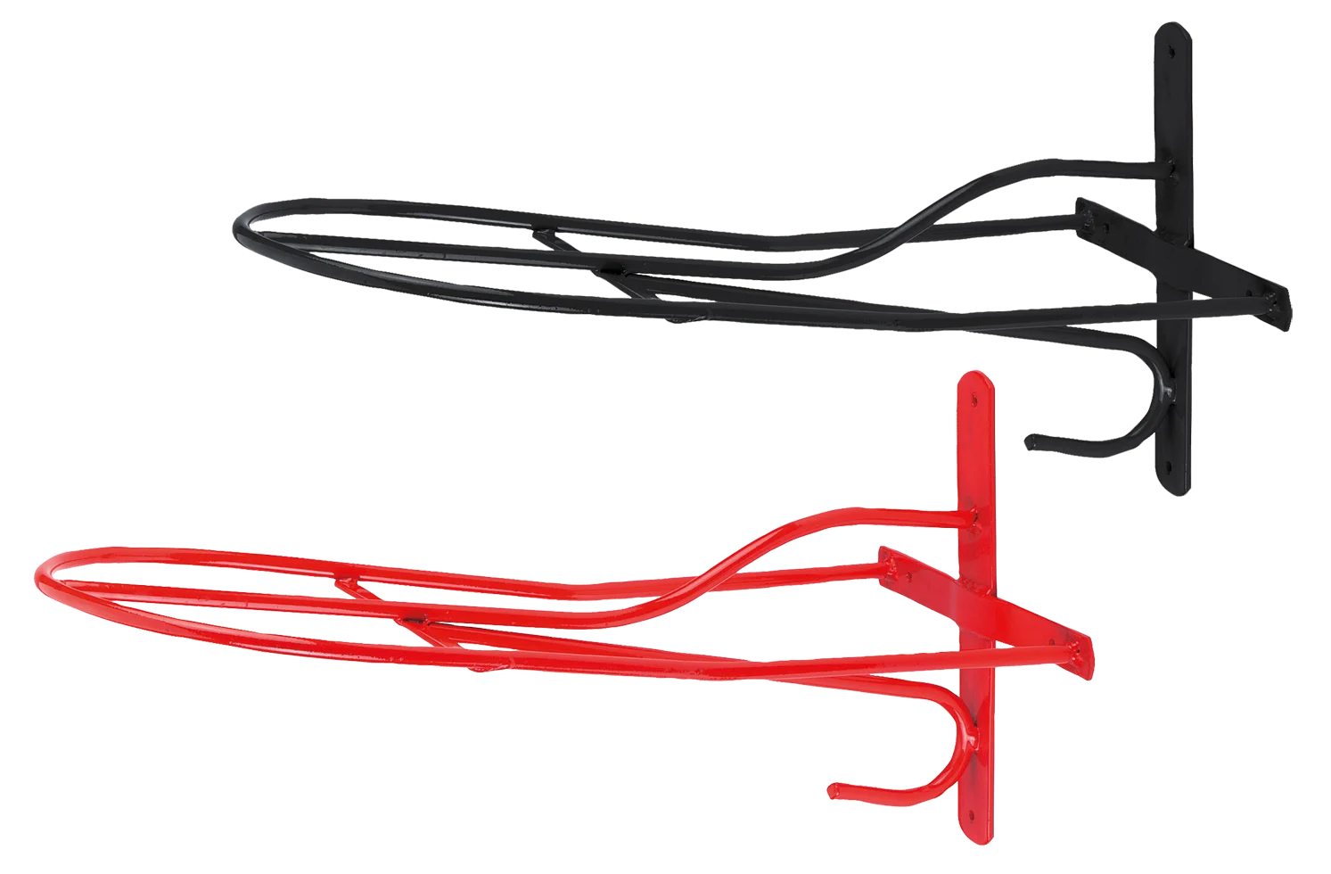 Portasella inglese con supporto aggiuntivo, nero, 54 cm - immagine 2