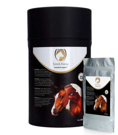 Integratore di psillio per cavalli, 6 x 200 g – Excellent Horse Sand-Away