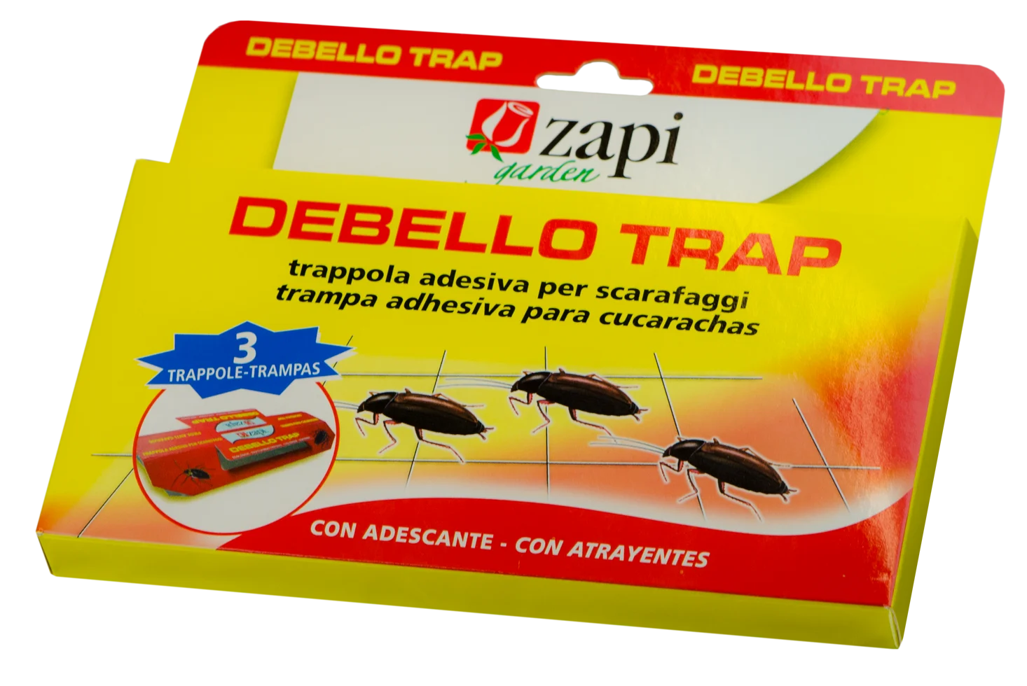 Trappola adesiva per scarafaggi per casa e terrazza, 3 pezzi – Zapi - immagine 2