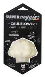 Gioco per cani in TPR con apertura per snack, galleggiante – Zee.dog Super Veggiez The Cauliflower