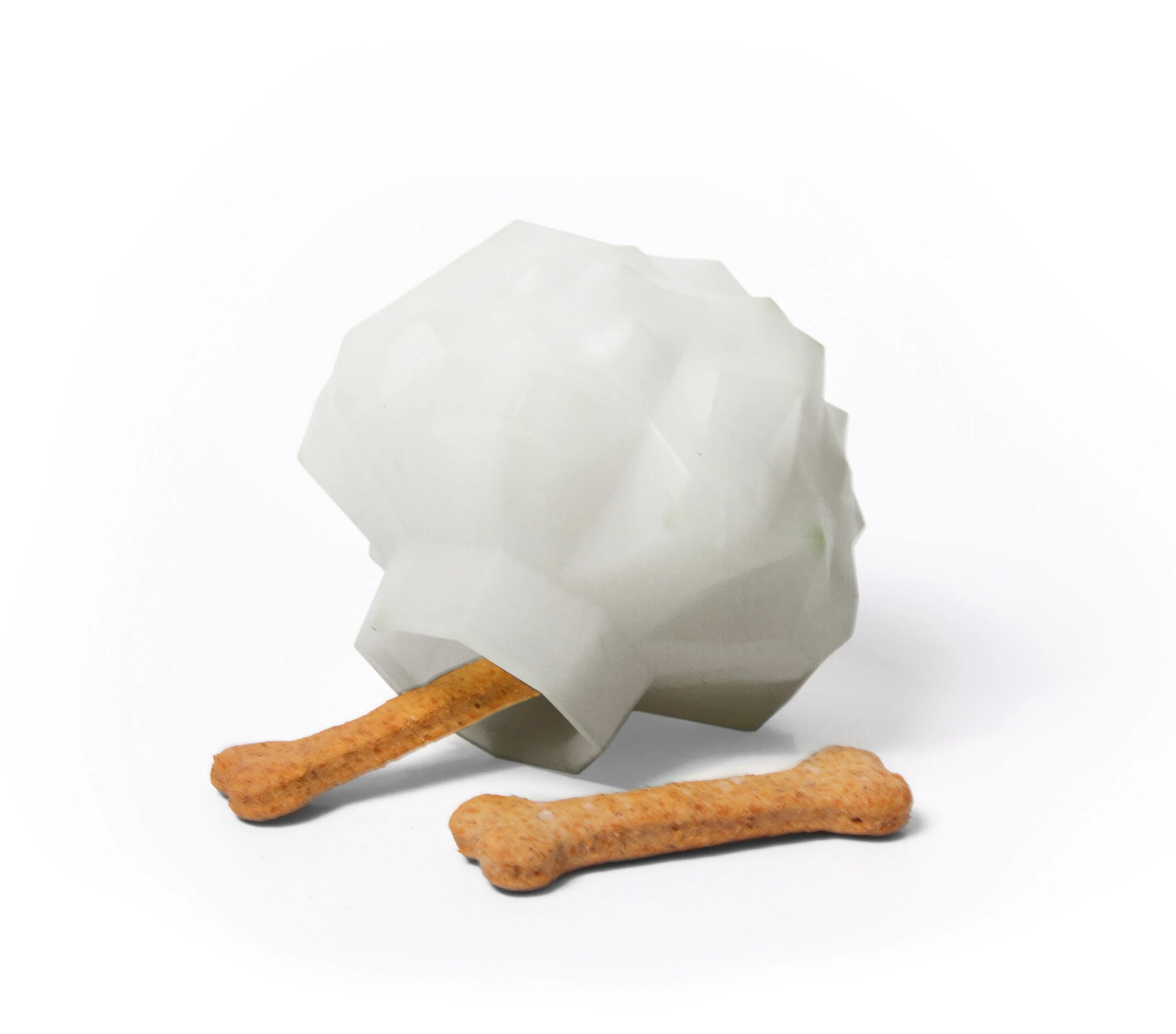 Gioco per cani in TPR con apertura per snack, galleggiante – Zee.dog Super Veggiez The Cauliflower - immagine 5