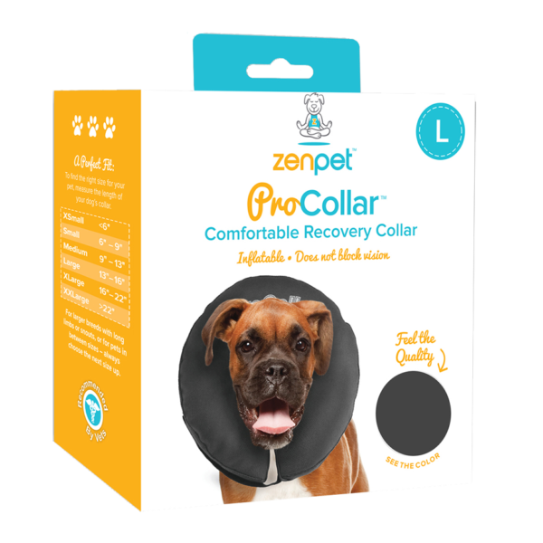 Collare protettivo per cani L, lavabile, da 33 a 40,6 cm – Zenpet ProCollar