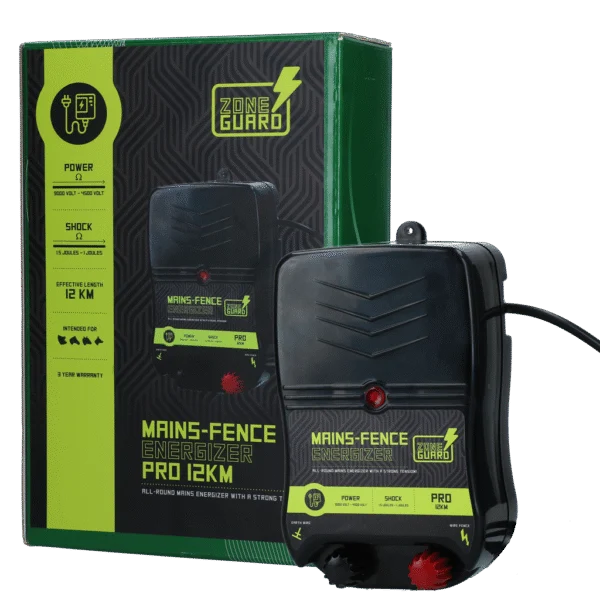 Elettrificatore da rete elettrica – ZoneGuard Energizer Pro 12 km