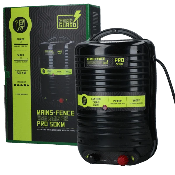 Elettrificatore da rete elettrica – ZoneGuard Energizer Pro 50 km