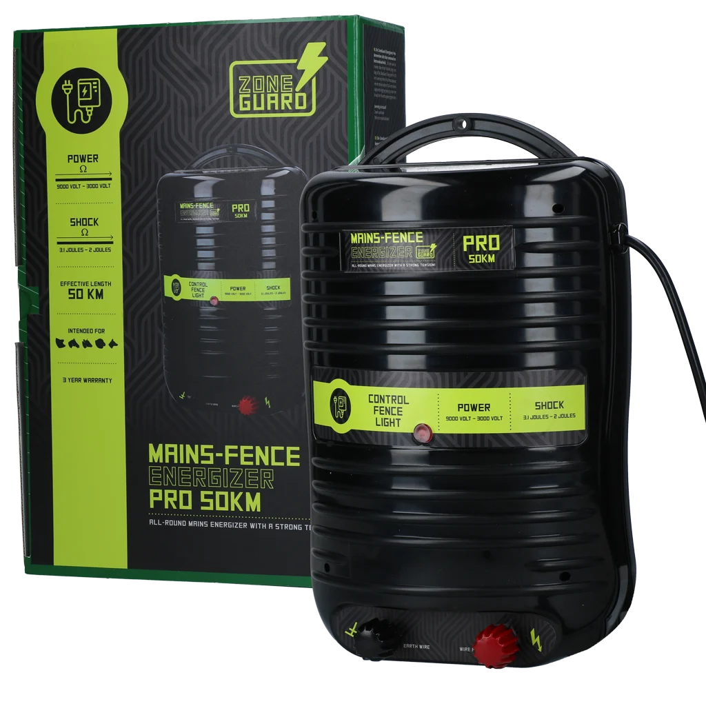 Elettrificatore da rete elettrica – ZoneGuard Energizer Pro 50 km - immagine 1
