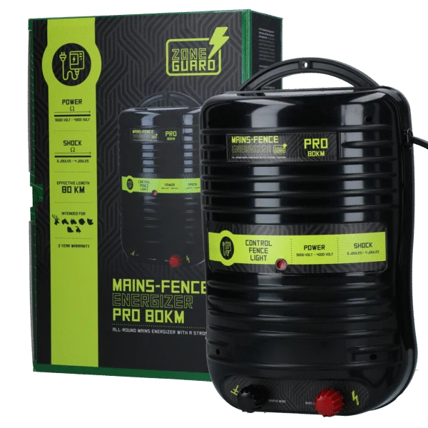 Elettrificatore alimentato dalla rete – ZoneGuard Energizer Pro 80 km