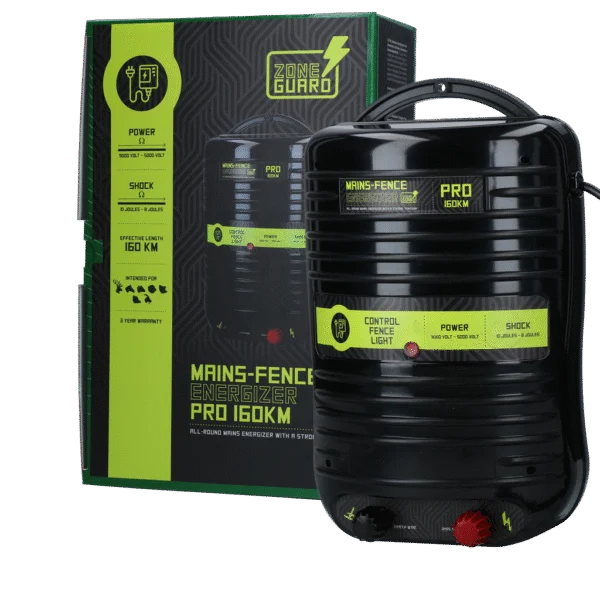 Elettrificatore per recinzione elettrica da rete – ZoneGuard Energizer Pro 160 km