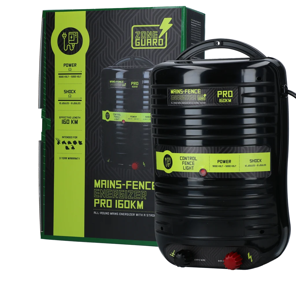 Elettrificatore per recinzione elettrica da rete – ZoneGuard Energizer Pro 160 km - immagine 1