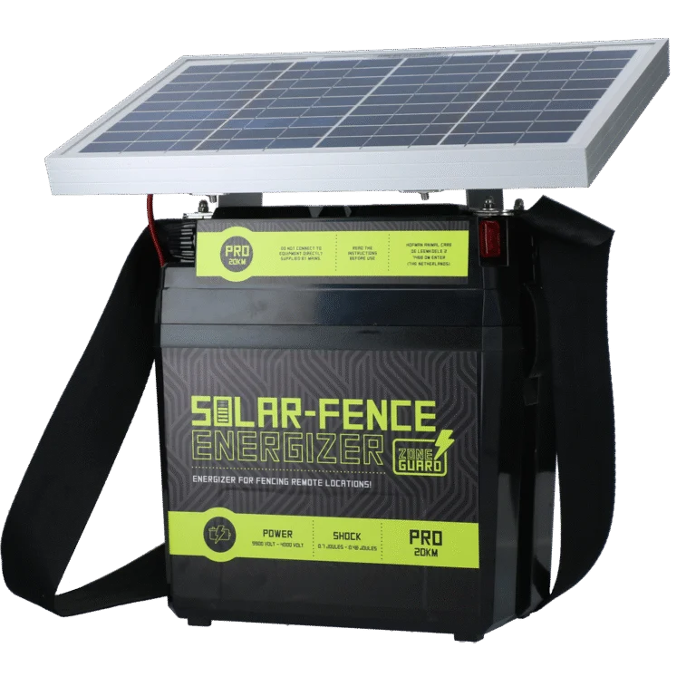 Elettrificatore per recinti a energia solare – ZoneGuard Solar-Fence Energizer Pro 20 km