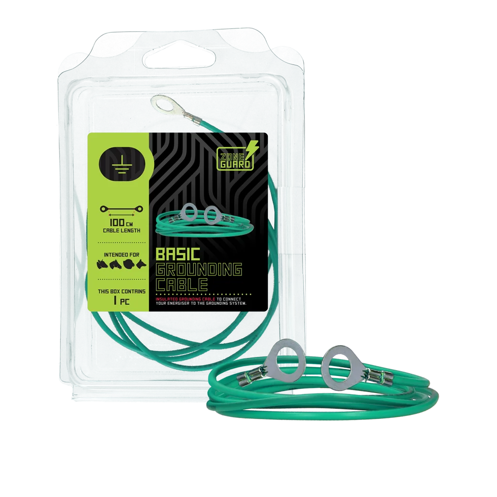 Cavo di collegamento per la messa a terra con 2 anelli, 100 cm – ZoneGuard Basic - immagine 2