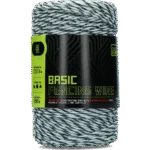 Filo per recinzione elettrica 3 mm, bianco con verde scuro, 200 m – ZoneGuard Basic