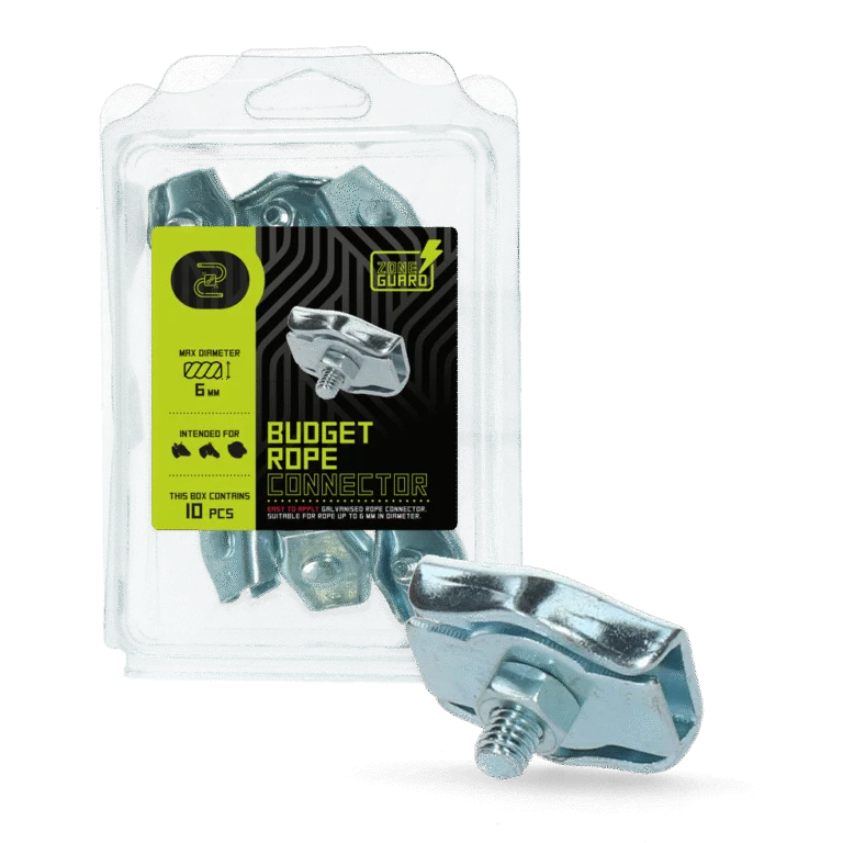 Giuntacorda per corda elettrica da 6 mm, 10 pezzi – ZoneGuard Budget