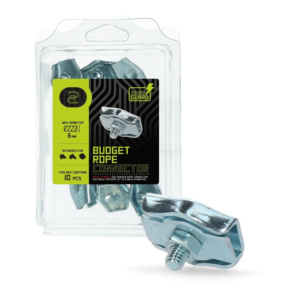 Giuntacorda per corda elettrica da 6 mm, 10 pezzi – ZoneGuard Budget - immagine 1