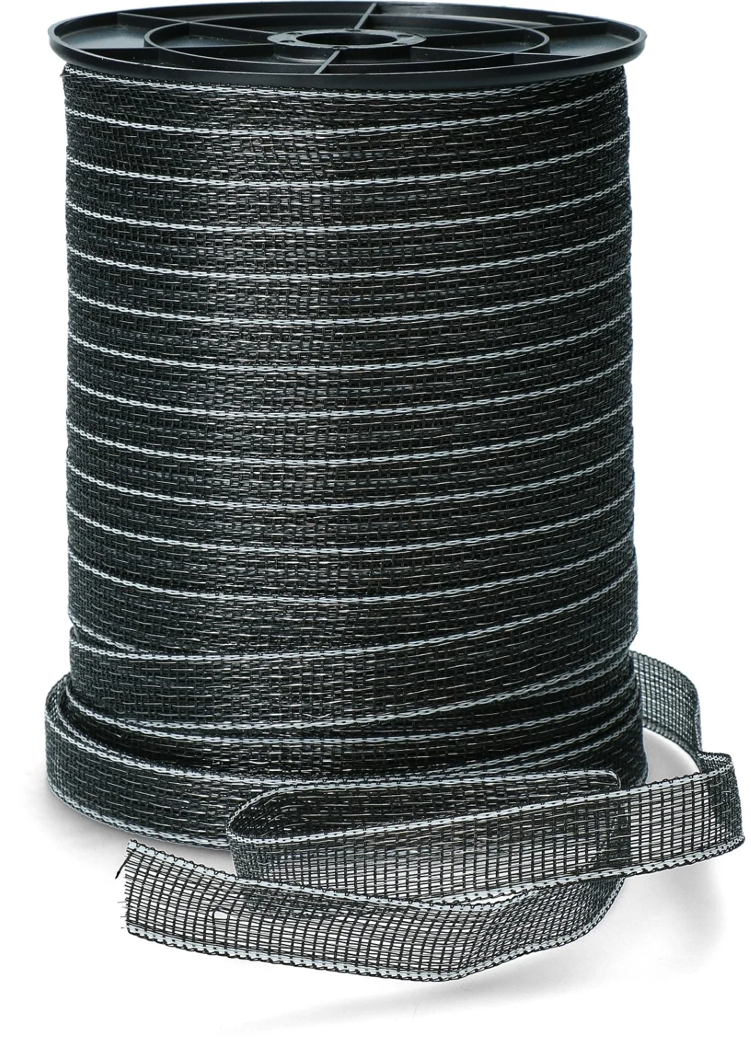Nastro elettrico 20 mm nero con 9 fili in acciaio inox, 200 m – ZoneGuard Basic - immagine 1