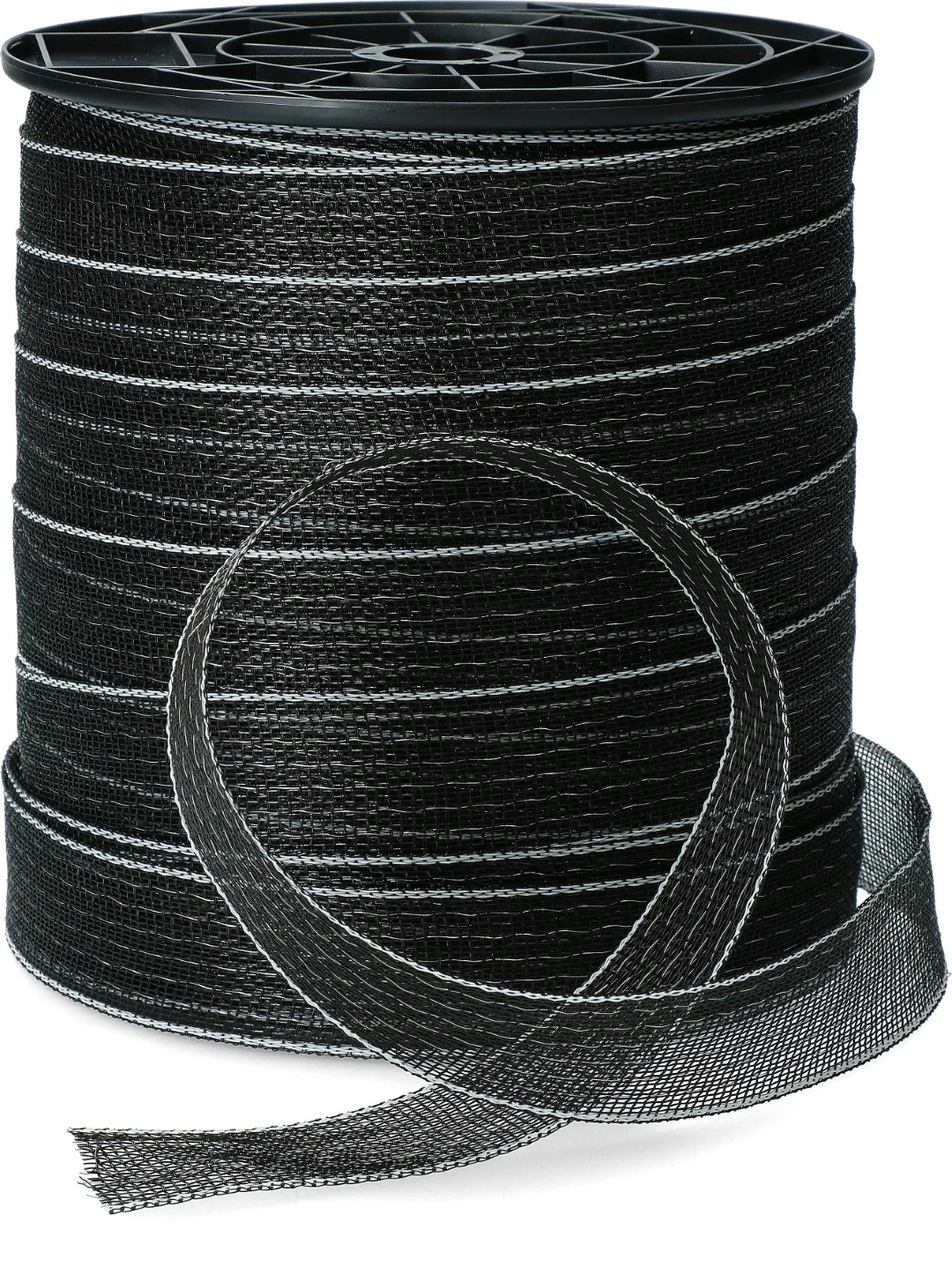 Nastro elettrificabile 40 mm Nero con 9 fili in acciaio inossidabile, 200 m – ZoneGuard Basic - immagine 1