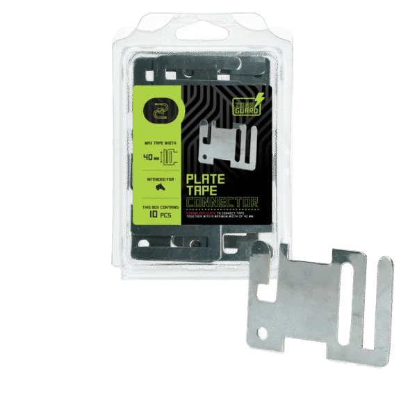 Piastrine di inizio e fine per nastro fino a 40 mm, acciaio inox, 10 pezzi – ZoneGuard