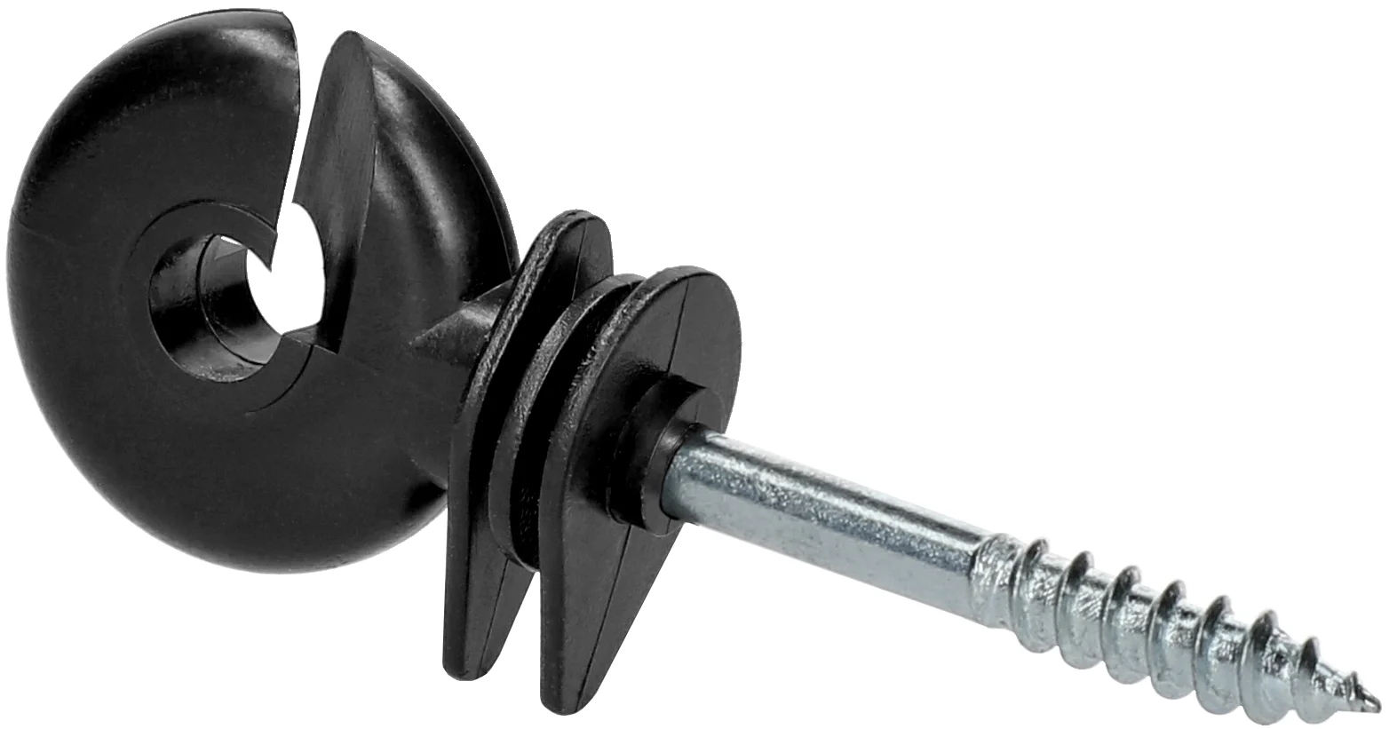 Isolatore ad anello con anima passante, nero, 25 pezzi – ZoneGuard Strong - immagine 1