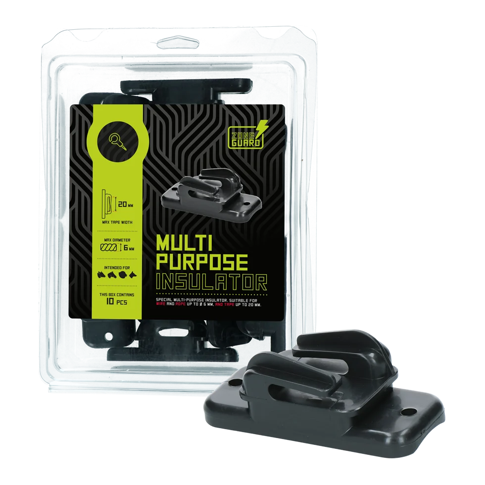 Isolatore per nastro fino a 20 mm e corda fino a 6 mm, 10 pezzi – ZoneGuard Multi purpose - immagine 2