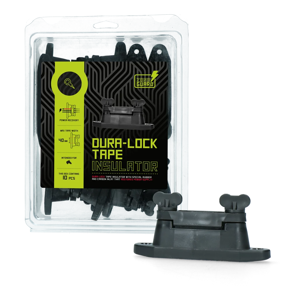 Isolatore per nastro da 40 mm con gomma e inserto in carbonio, 10 pezzi – ZoneGuard Dura-Lock - immagine 2