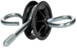 Ancoraggio per maniglia per cancello con isolatore, 10 pezzi – ZoneGuard