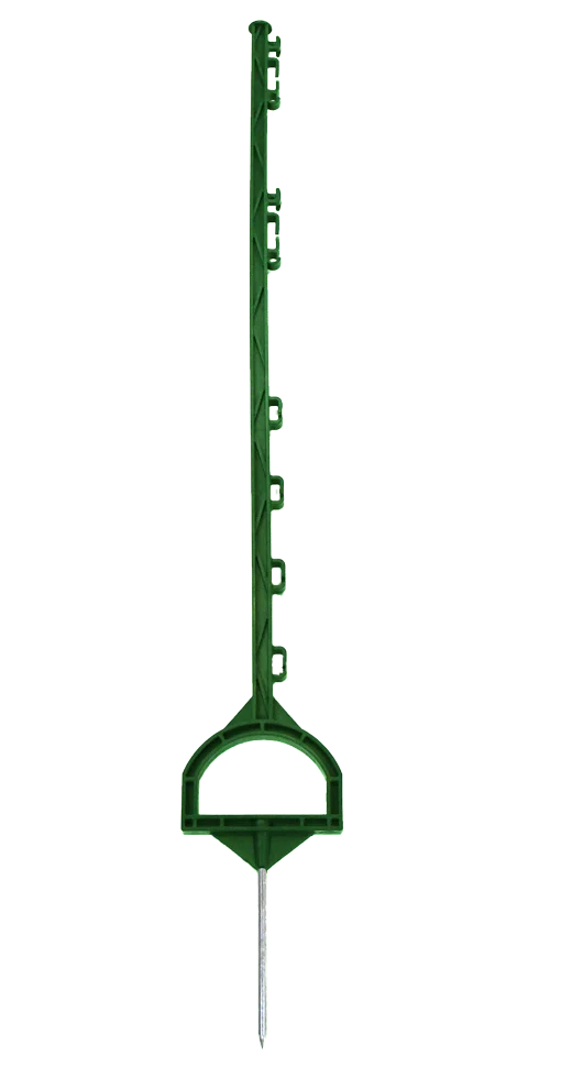 Paletto da recinzione con staffa poggiapiede, 115 cm, verde – ZoneGuard - immagine 1