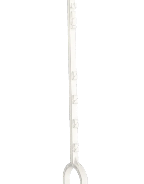 Paletto da conficcare nel terreno con staffa per il piede, 115 cm, bianco – ZoneGuard