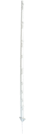 Palo da recinzione in plastica a innesto, 150 cm, bianco – ZoneGuard