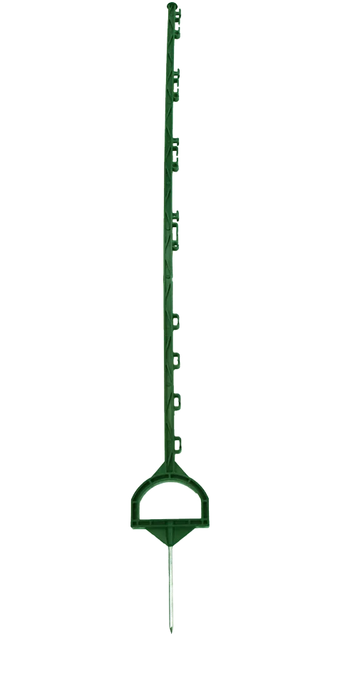 Paletto da piantare con staffa a pedale, 155 cm, verde – ZoneGuard - immagine 1
