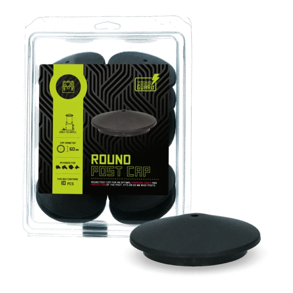Cappuccio rotondo per palo 60 mm con foro di fissaggio – ZoneGuard