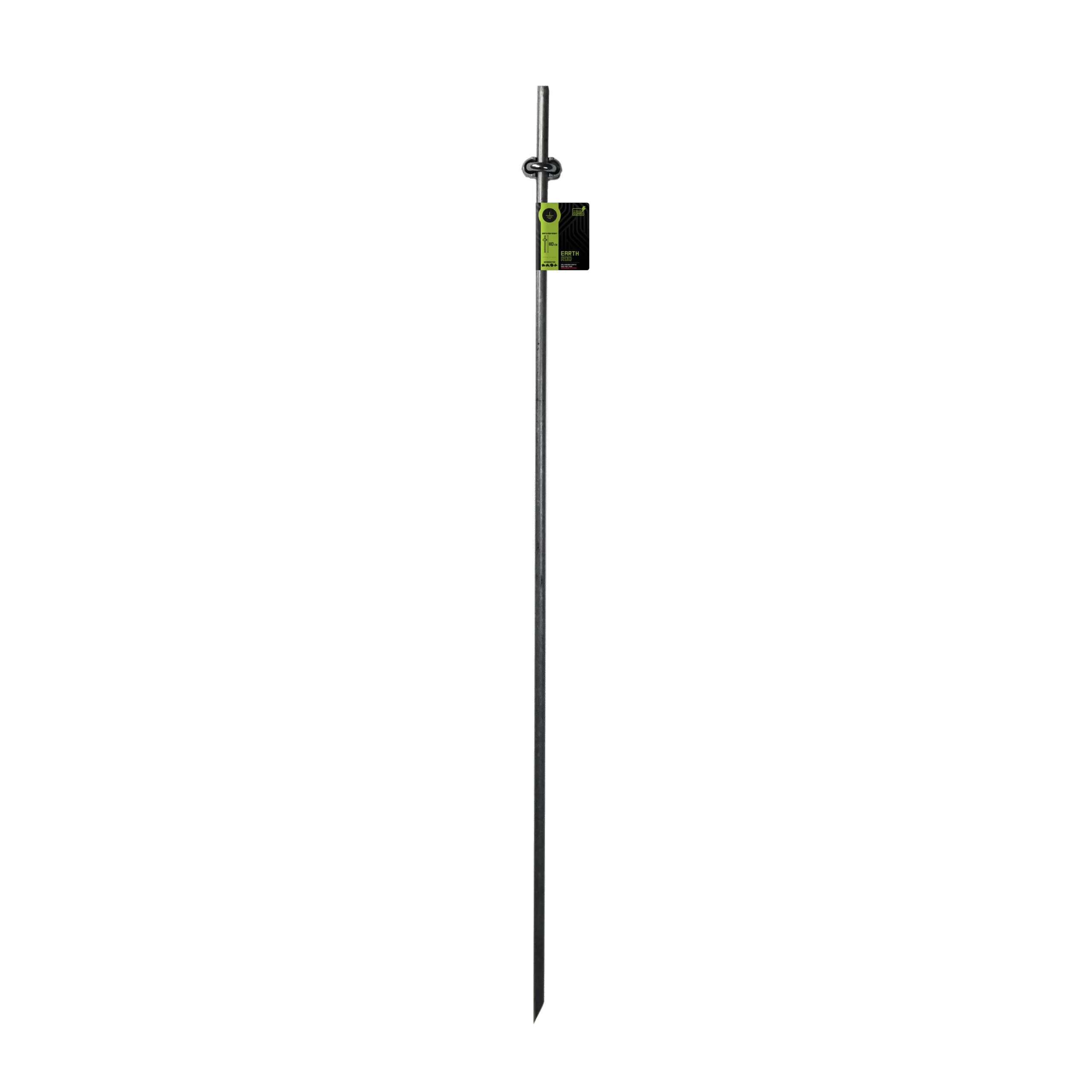 Picchetto di messa a terra zincato con morsetto, 1 m – ZoneGuard - immagine 1