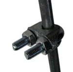 Picchetto di messa a terra zincato con morsetto, 1 m – ZoneGuard - immagine 2