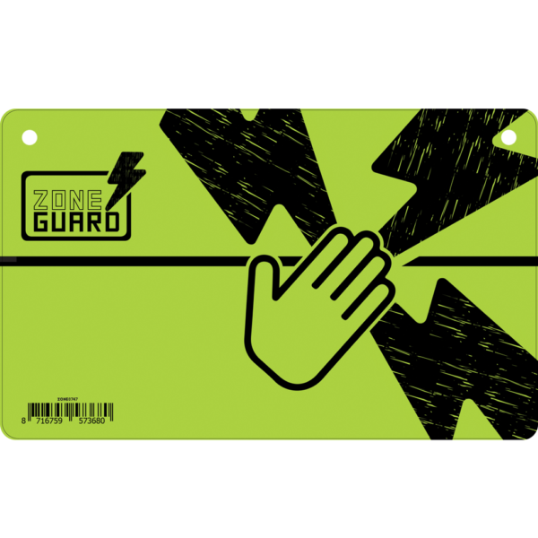 Cartello di pericolo: recinzione elettrificata – ZoneGuard