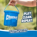 Set di palline per cani con secchio e fori di drenaggio, 8 palline M – Chuckit! Bucket - immagine 5