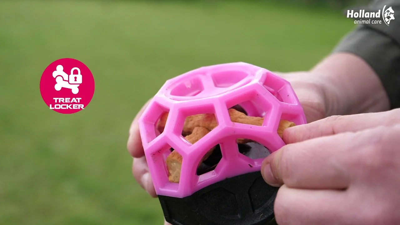 Palla per snack in gomma con squeaker, arancione – Dog Comets Moonstone - immagine 3