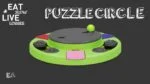 Puzzle per cani per crocchette e snack con piedini antiscivolo – Eat Slow Live Longer Puzzle Circle - immagine 2