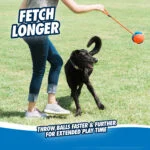 Palla per cani con corda e manico, galleggiante, ø 13 cm – Chuckit! Rope Fetch - immagine 6