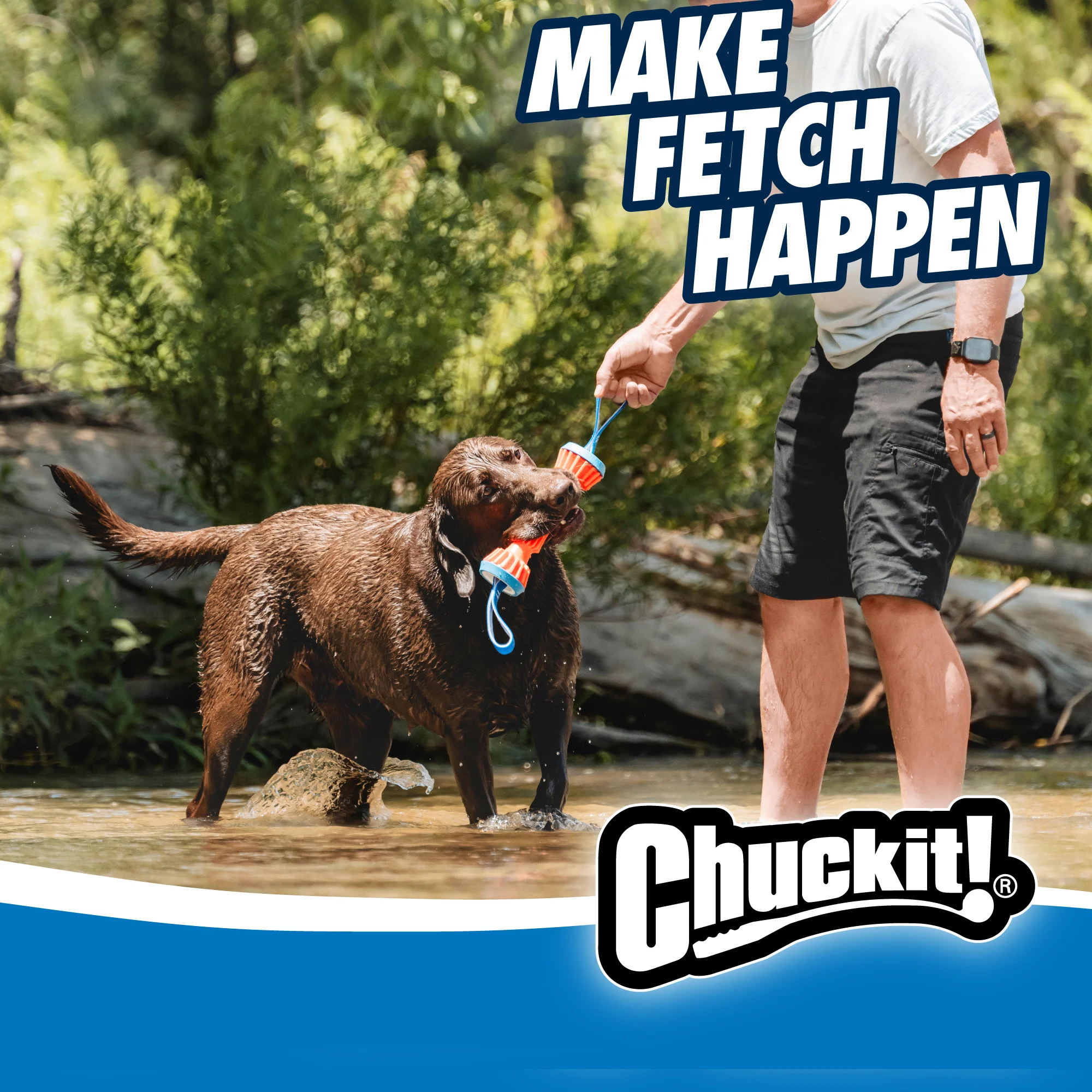 Bumper da riporto in gomma galleggiante, 20 cm – Chuckit! Rugged Bumper S - immagine 6