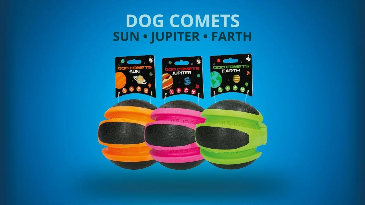 Pallina rimbalzante per cani, verde, Ø 14 cm – Dog Comets Planets - immagine 4