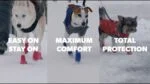 Scarpette impermeabili per cani con suola in gomma, 4 pezzi, XXS, mimetiche e nere – Goo-eez Lites - immagine 5